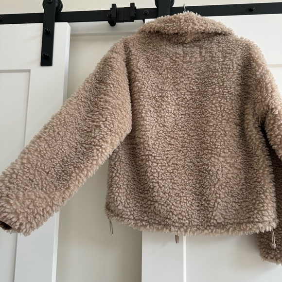 Abercrombie fluffy mixed fabric zippered jacket - Picture 13 of 15